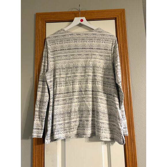 J.JILL PIMA CREW NECK LONG SLEEVE TEE SIZE XL - Picture 3 of 3